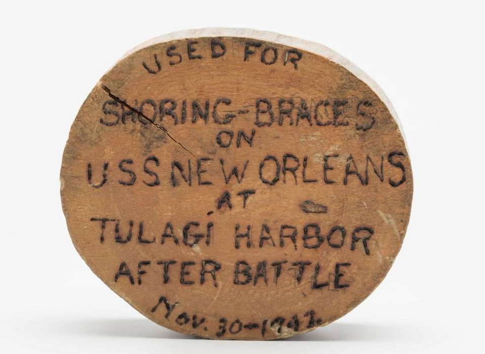 USS New Orleans Coconut Log Artifact | The National WWII Museum